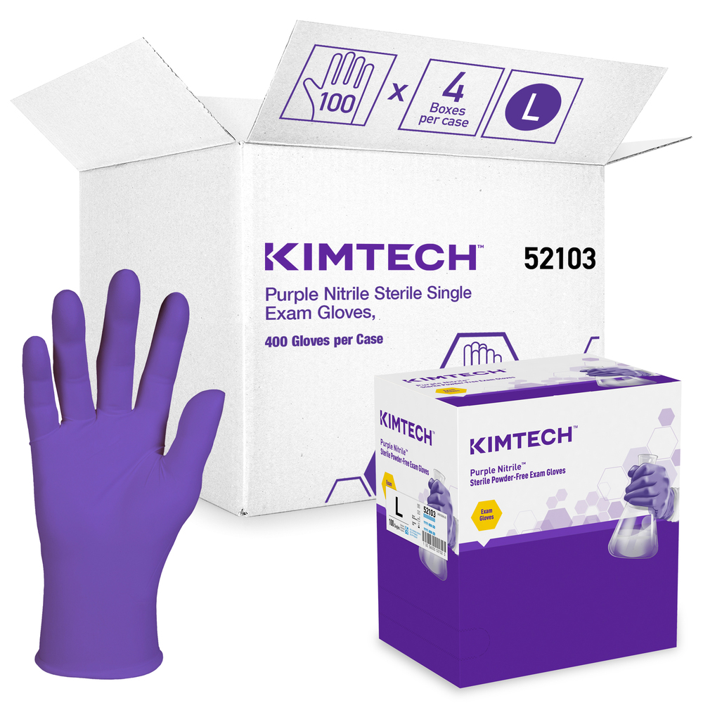 400-4boxes Black Powder-Free Nitrile Medical Exam Latex Free Gloves Large 