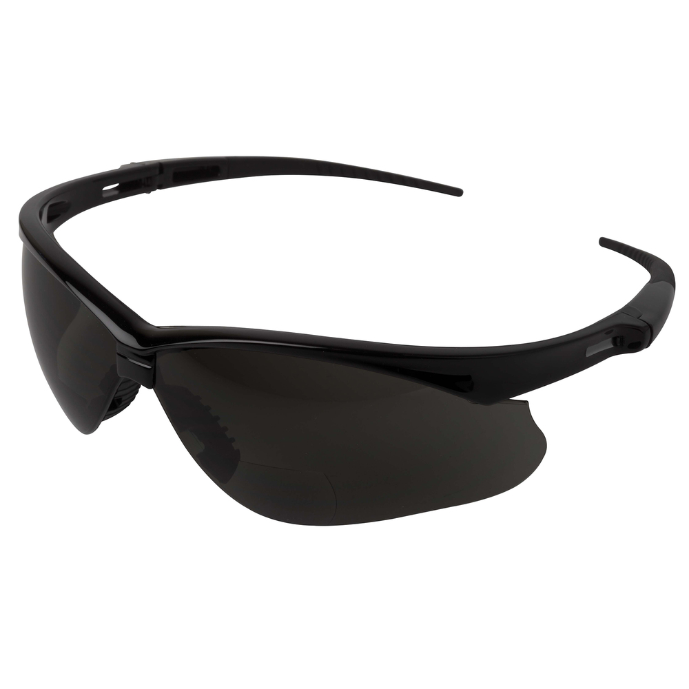 KleenGuard 22475 Nemesis Safety Glasses Black Frame and Smoke Anti-fog Lenses For Outdoor