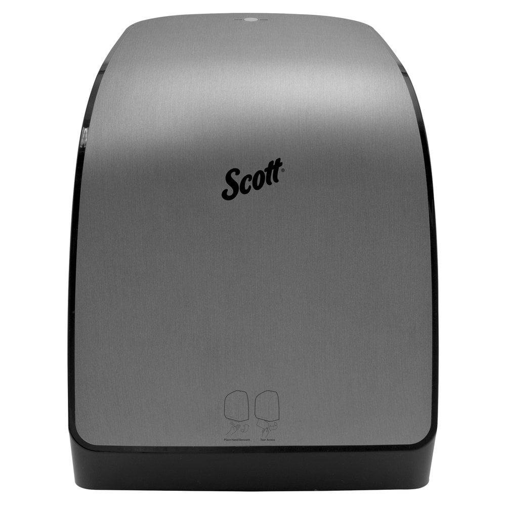 Scott® Pro Automatic Hard Roll Paper Towel Dispenser System (29739), for Green Core Scott® Pro Roll towels, Faux Stainless, 1 / Case  