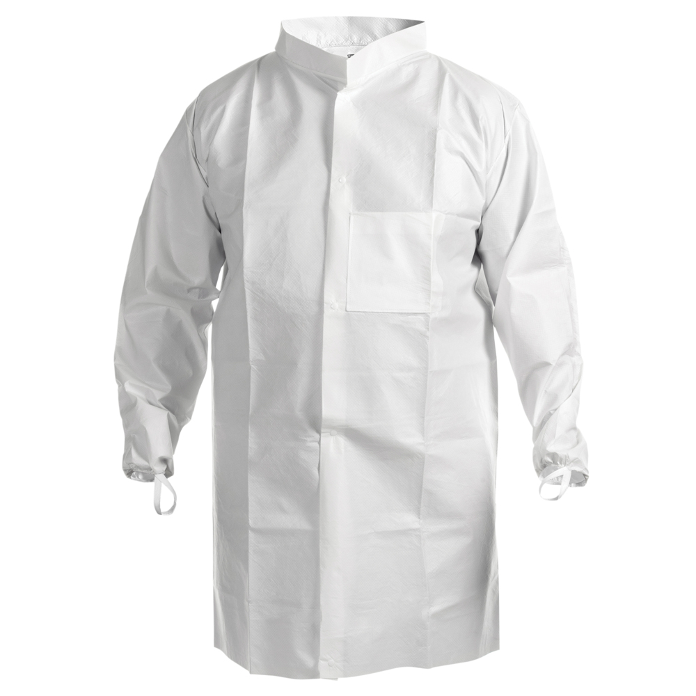 Kimtech™ A7 Cleanroom Lab Coat (47653), High Collar, Thumb Loops