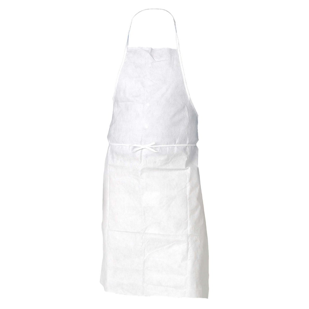 KleenGuard™ A80 Chemical Permeation & Jet Liquid Particle Protection Apron (45748), White, One Size (29” x 44”), 50 / Case - 45748