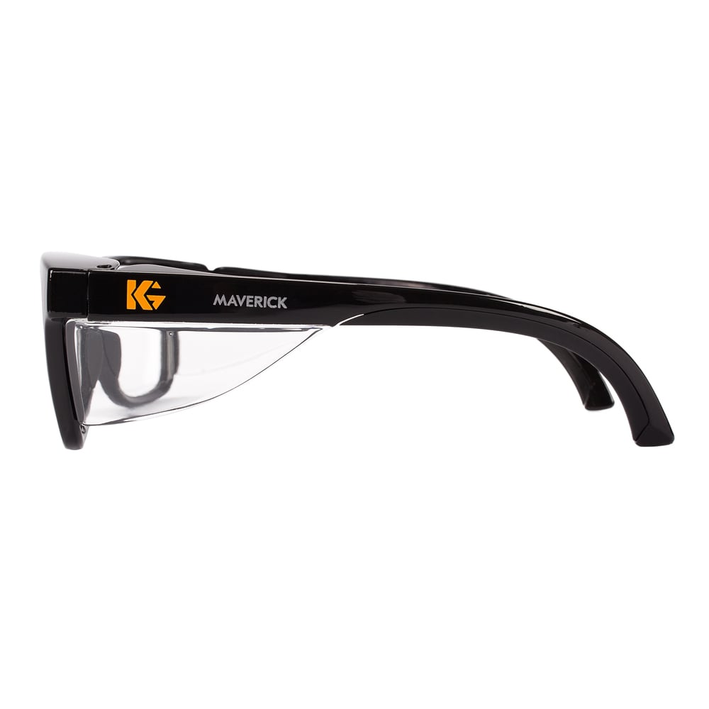 3 Pair 49309 Clear Anti-Fog Lens with Black Frame Kleenguard Maverick Safety Glasses with Intergrated Side Shields 