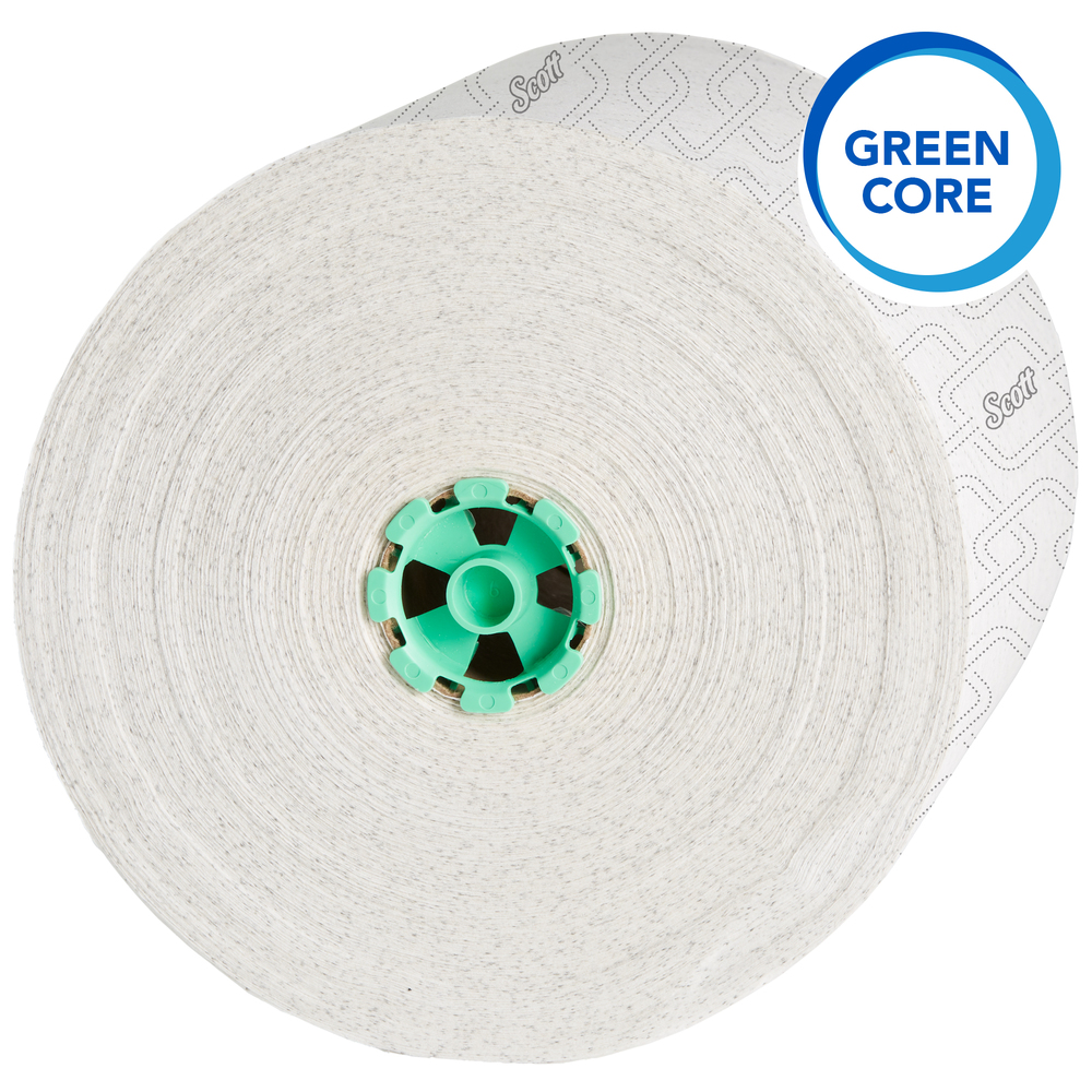 Scott Pro Hard Roll Paper Towels (25700) for Scott® Pro Electronic Hard Roll Towel Dispenser (Green Core Only), Absorbency Pockets, White, 1150 Feet / Roll, 6 Rolls / Case, 6,900 Feet Total - 25700