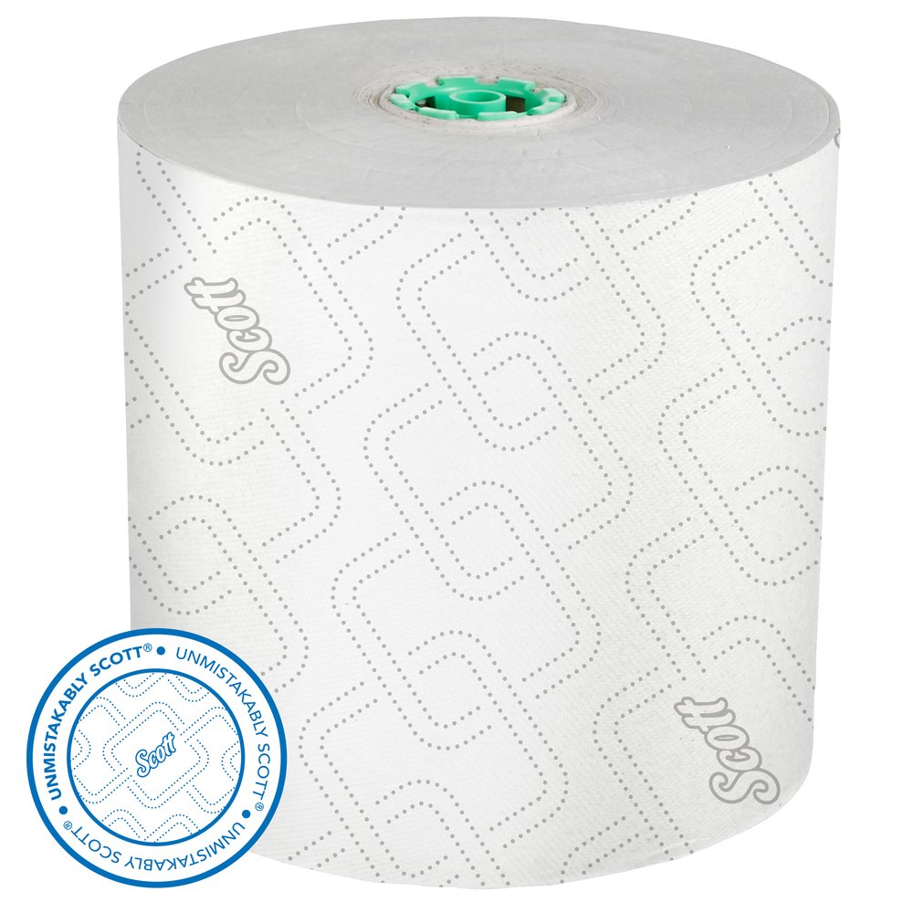 Scott Pro Hard Roll Paper Towels (25700) for Scott® Pro Electronic Hard Roll Towel Dispenser (Green Core Only), Absorbency Pockets, White, 1150 Feet / Roll, 6 Rolls / Case, 6,900 Feet Total - 25700