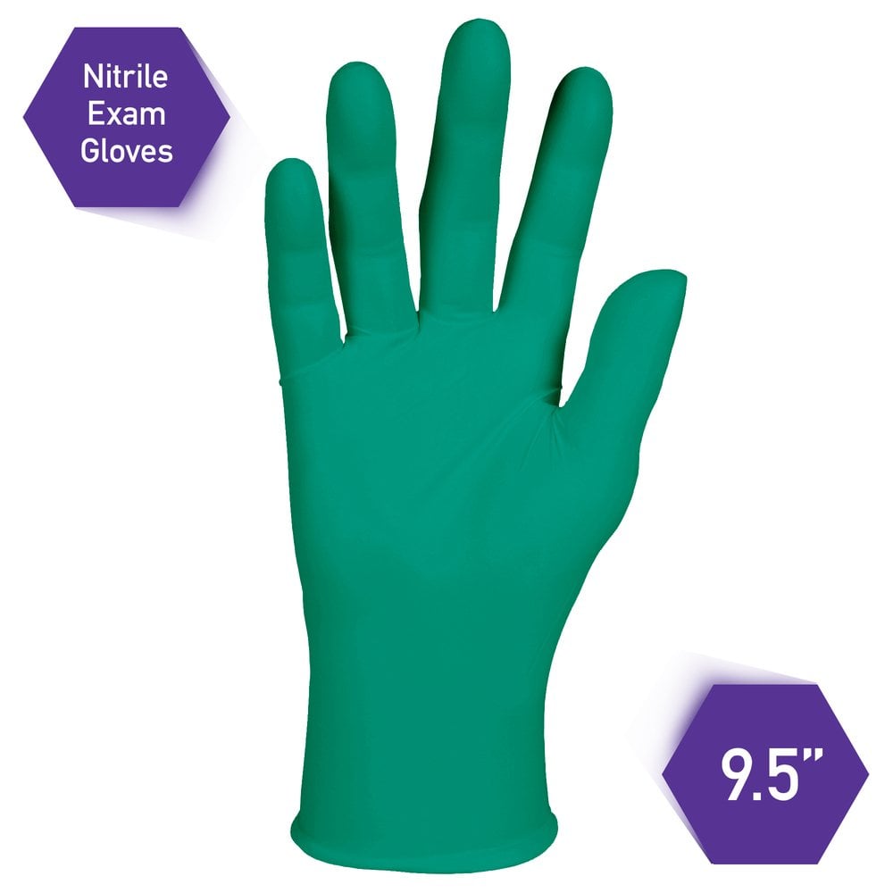 KimberlyClark™ Spring Green Nitrile Exam Gloves (43437), 4.7 Mil