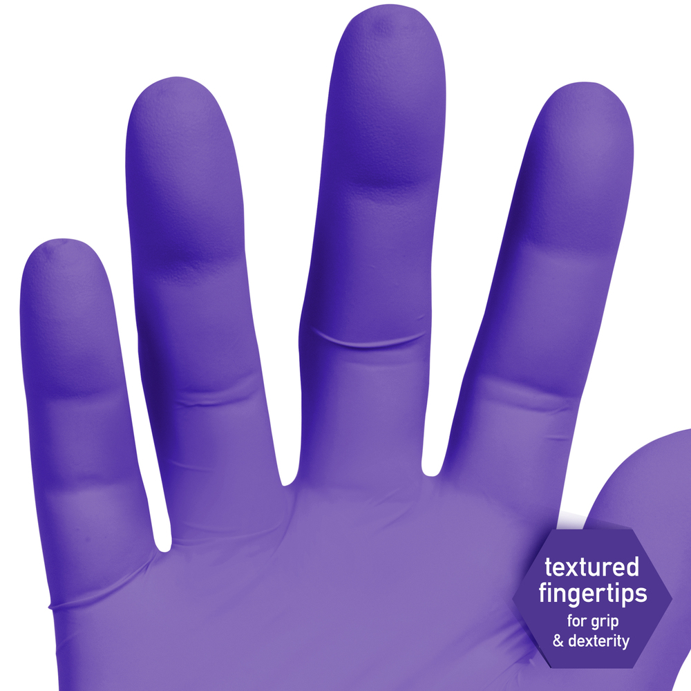 Kimtech™ Purple Nitrile™ Exam Gloves (55081), 5.9 Mil, Ambidextrous, 9.5”, Small, 100 Nitrile Gloves / Box, 10 Boxes / Case, 1,000 / Case - 55081
