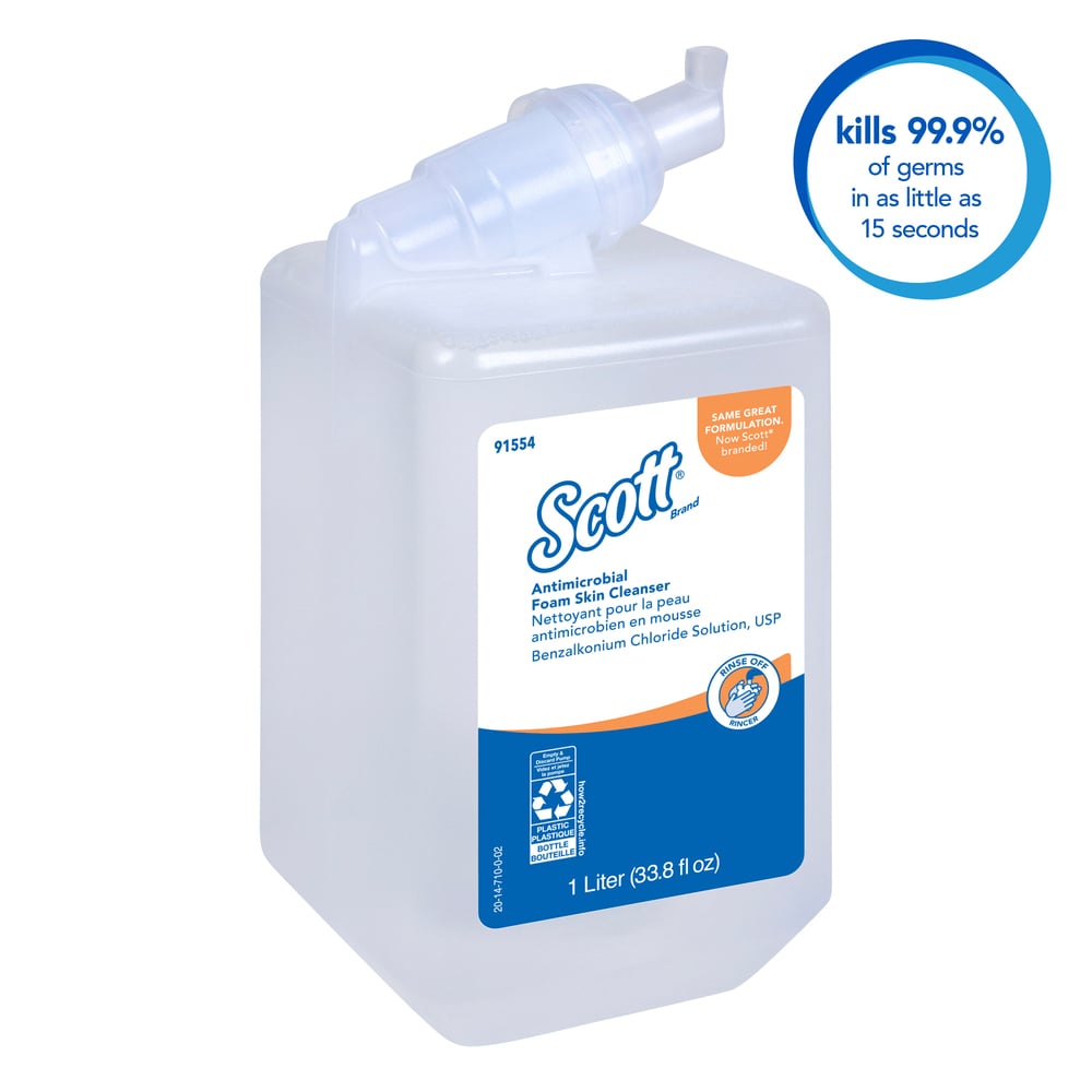 Scott® Control Antimicrobial Foam Skin Cleanser, 0.1 Benzalkonium