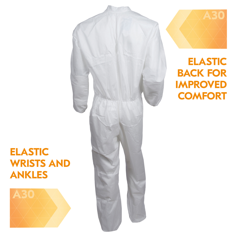 KleenGuard™ A30 Breathable Splash & Particle Protection Coveralls - 30918