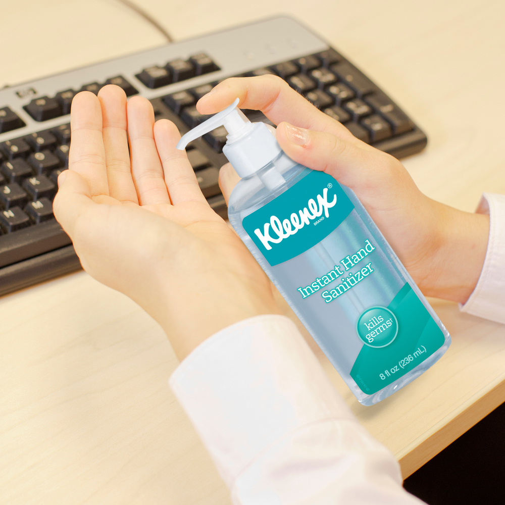 Kleenex® Instant Gel Hand Sanitizer (93060), Citrus Scent, 8 OZ Pump Bottle, 12 / Case - 93060