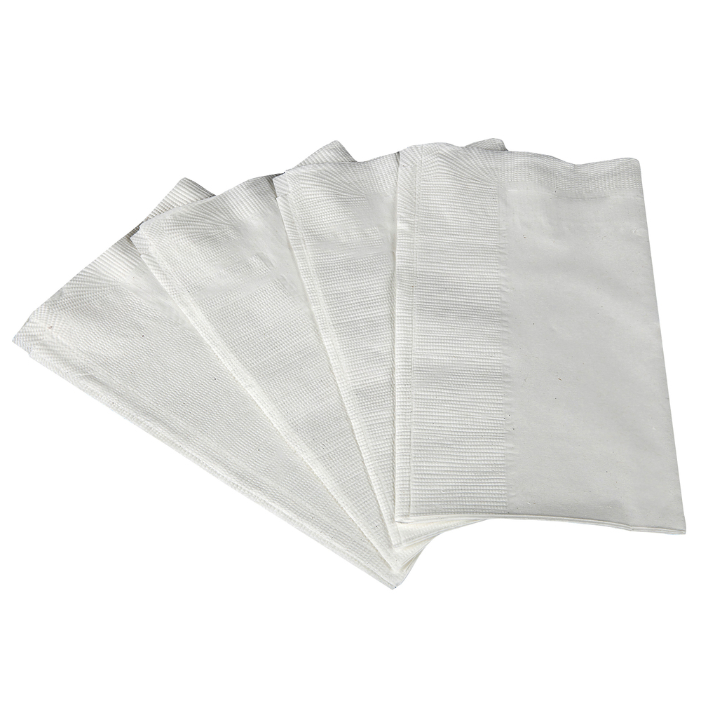 Scott® Dinner Paper Napkins (98200), Disposable, White, 1/8 Fold, 2Ply, 10 Packs of 300