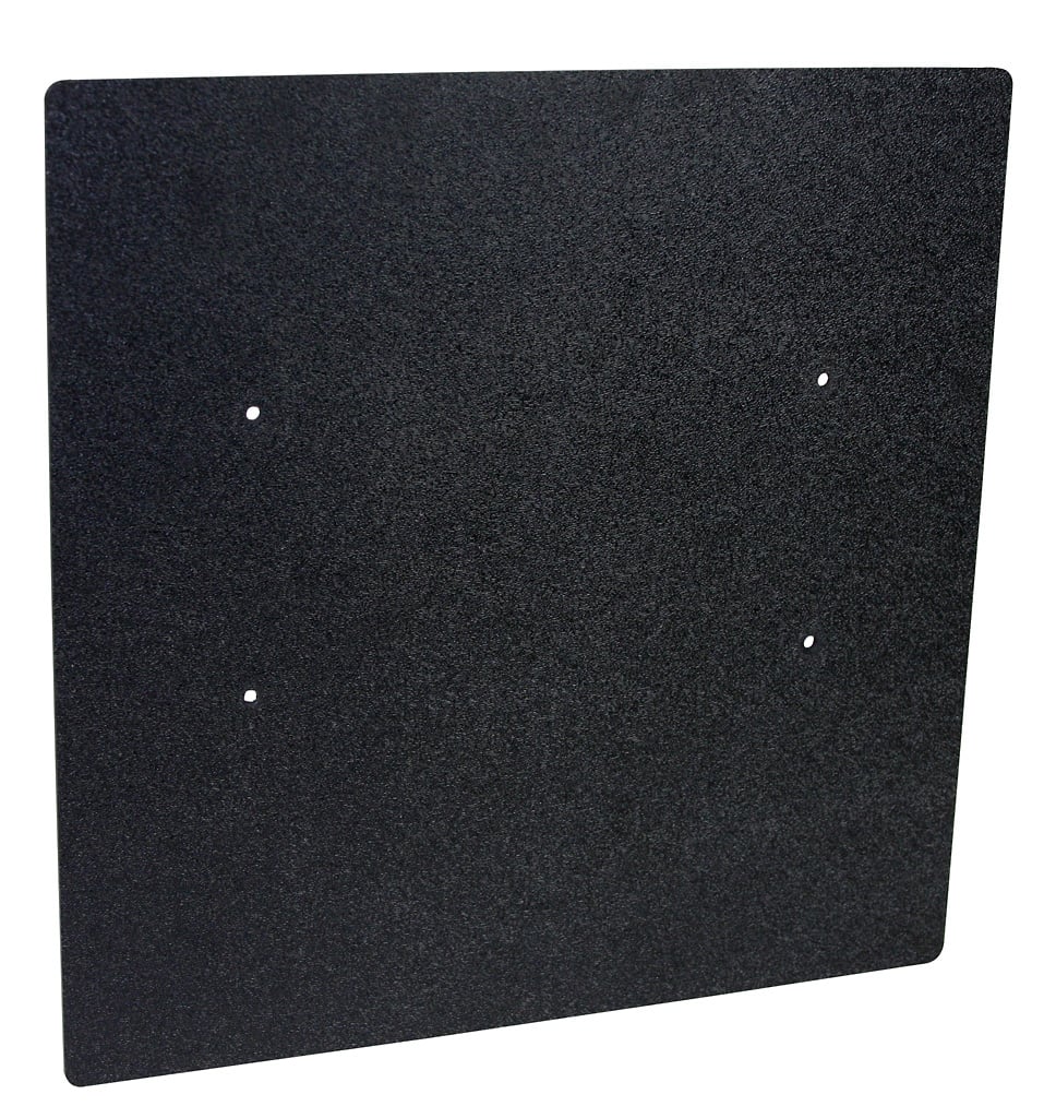 Black plastic back plate 13" x 13" - 774125    