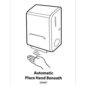 Perm, Clear  Label for S/S Electronic Housing with white ink - 034007    